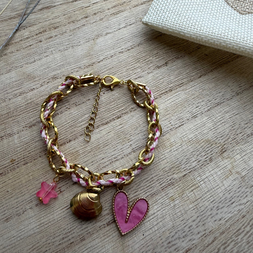 Bracelet Breloque Praiano - Rose