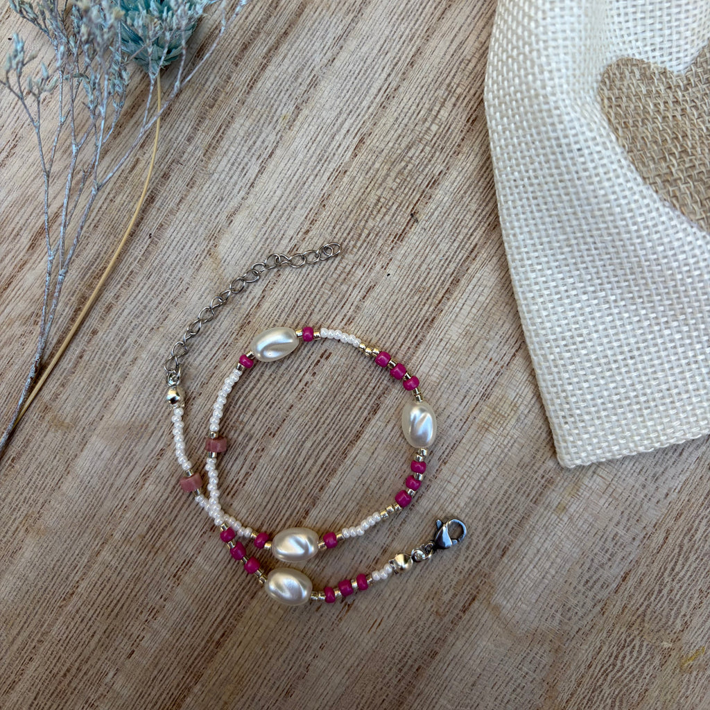 Bracelet de cheville Pivoine