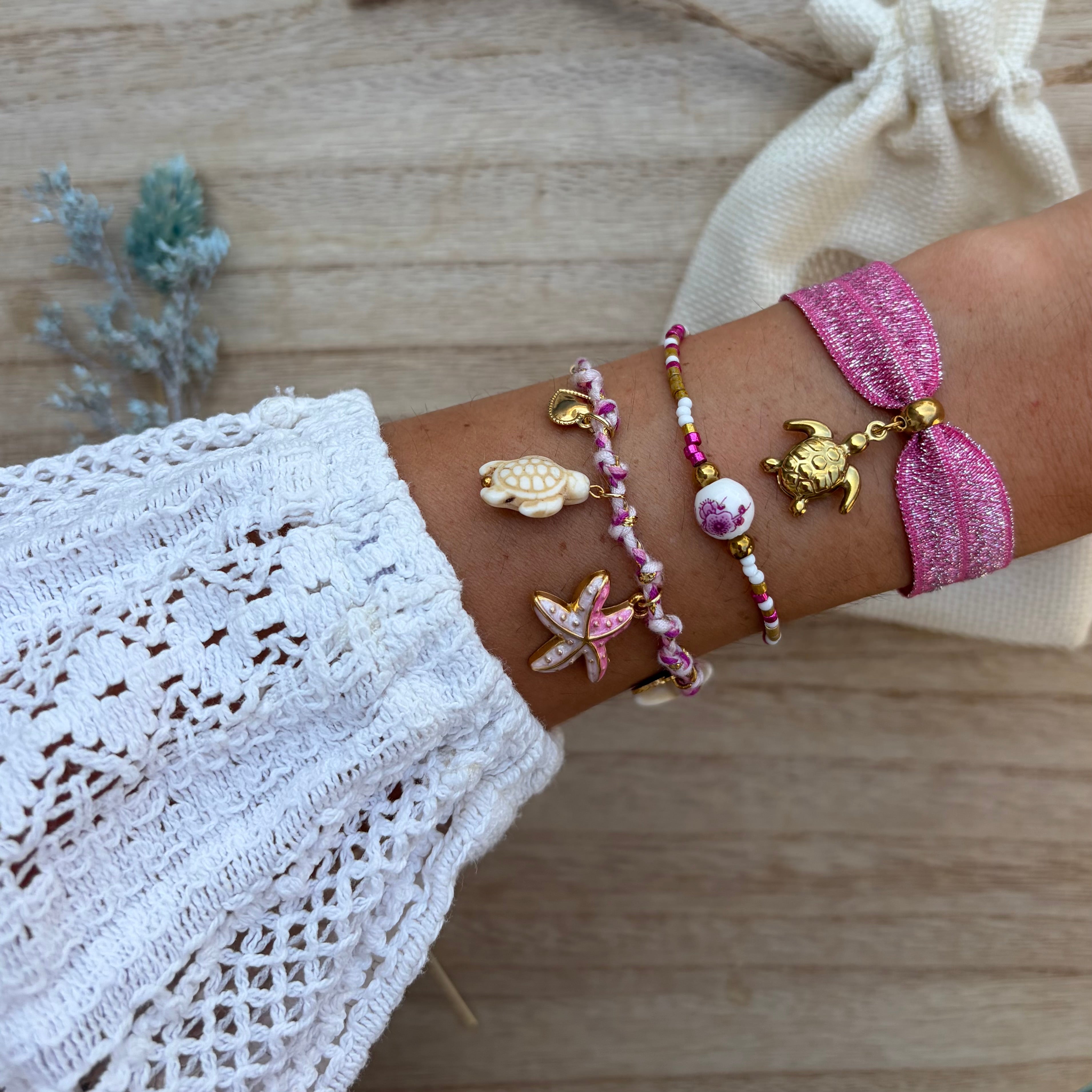 Bracelet Tortuga - Rose