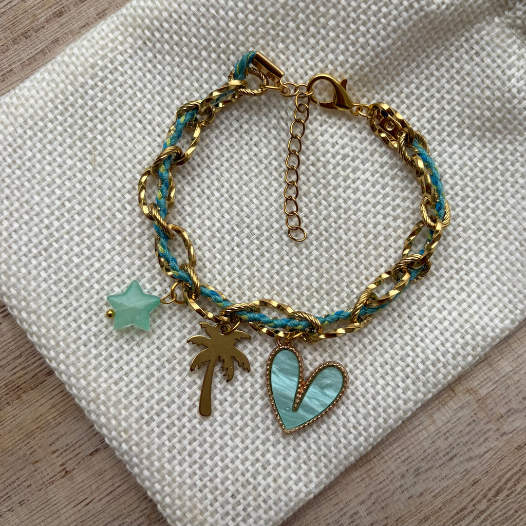 Bracelet Breloque Praiano - Turquoise
