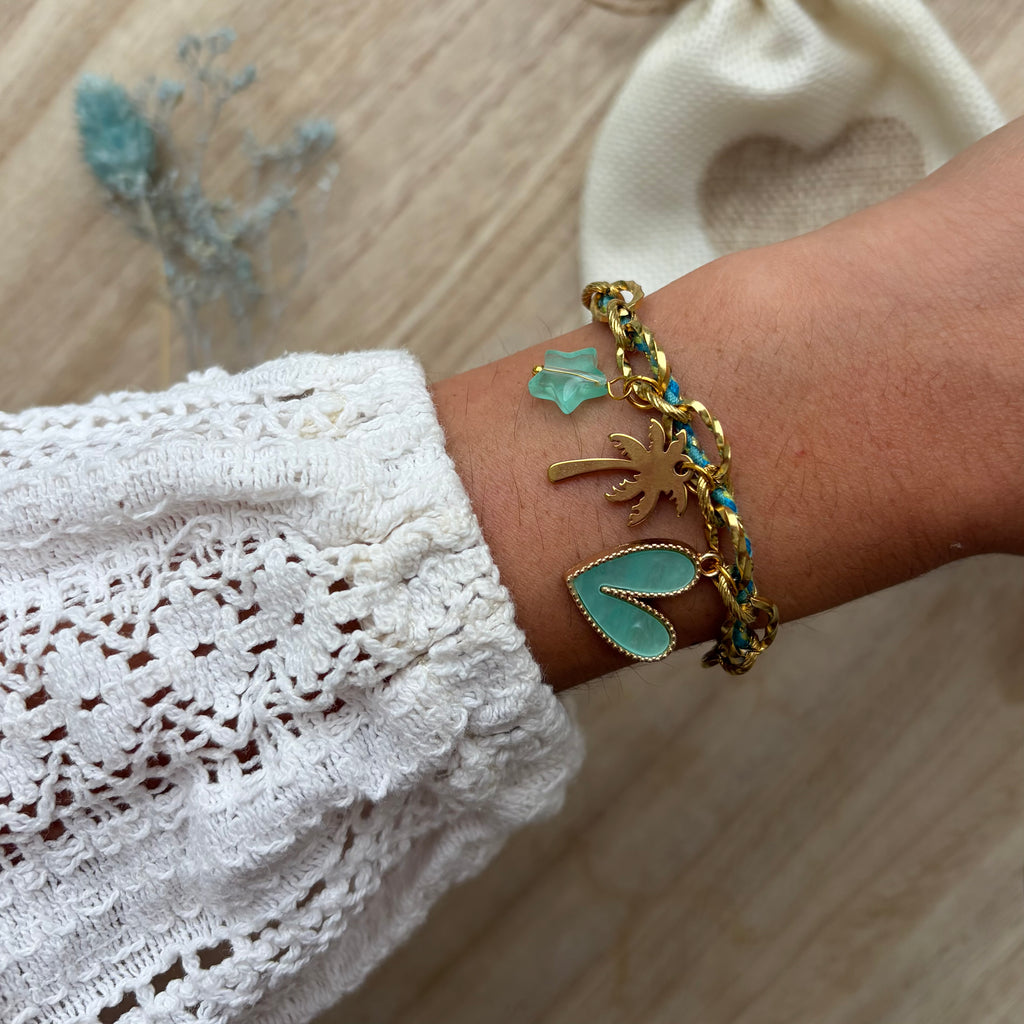 Bracelet Breloque Praiano - Turquoise