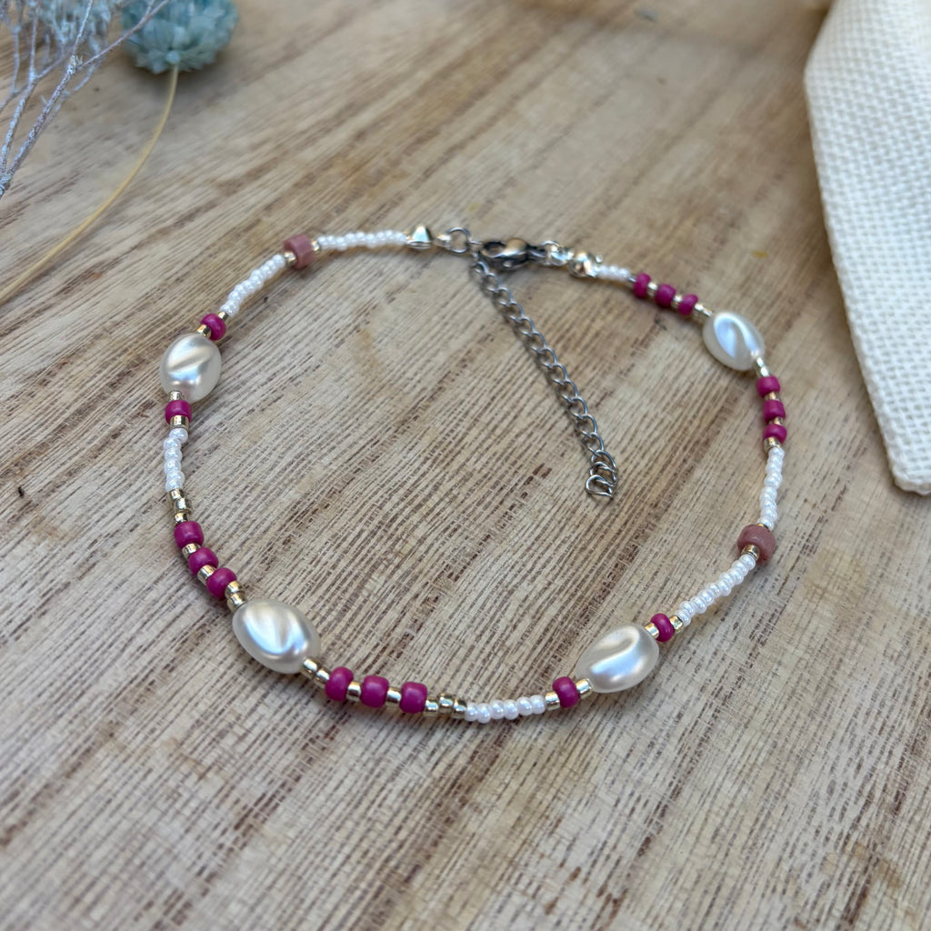 Bracelet de cheville Pivoine