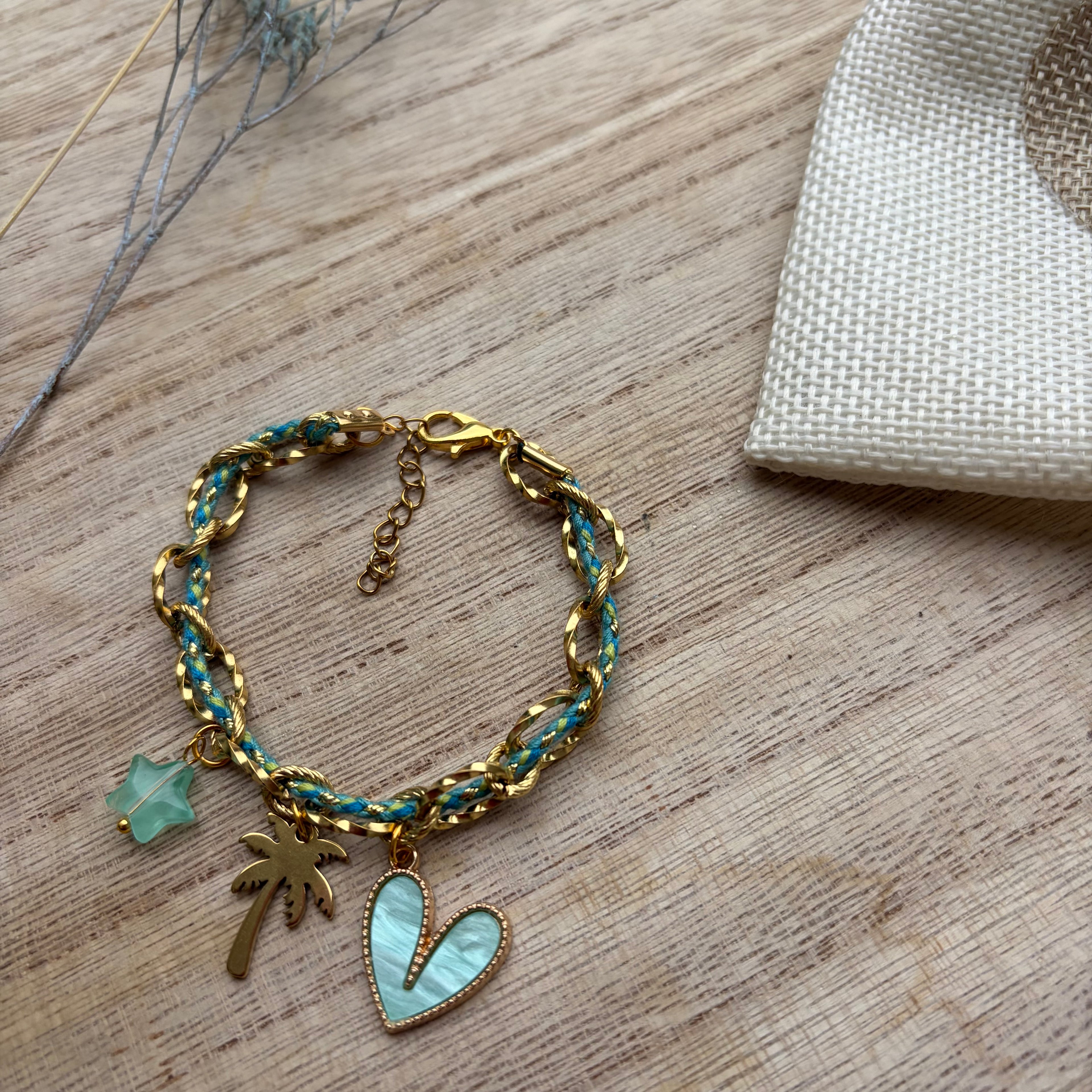 Bracelet Breloque Praiano - Turquoise