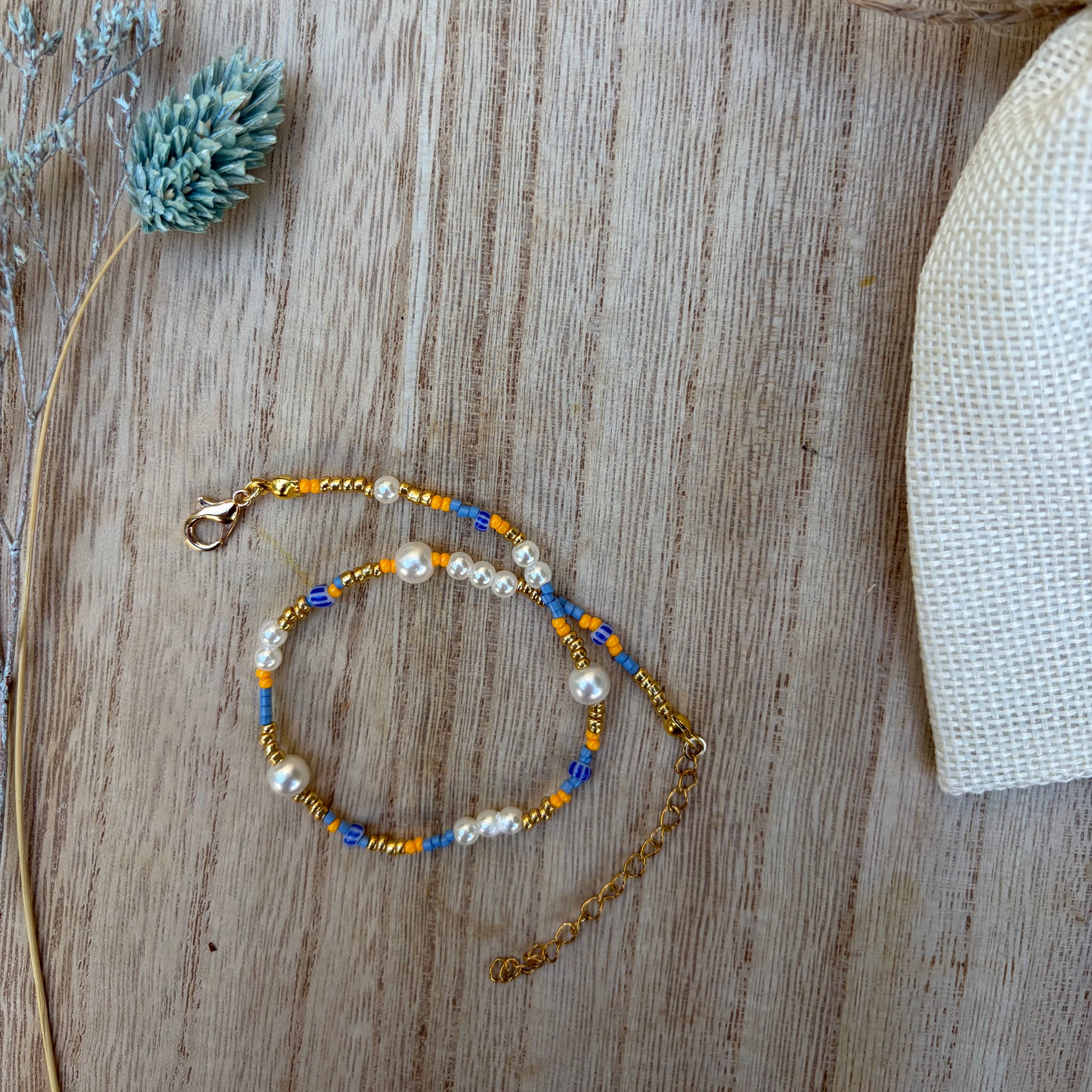 Bracelet de cheville Hortensia