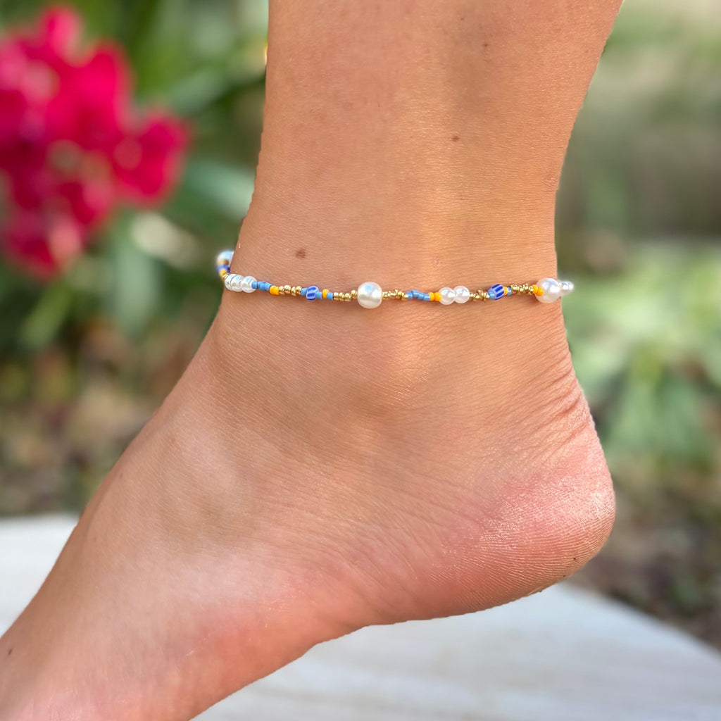Bracelet de cheville Hortensia