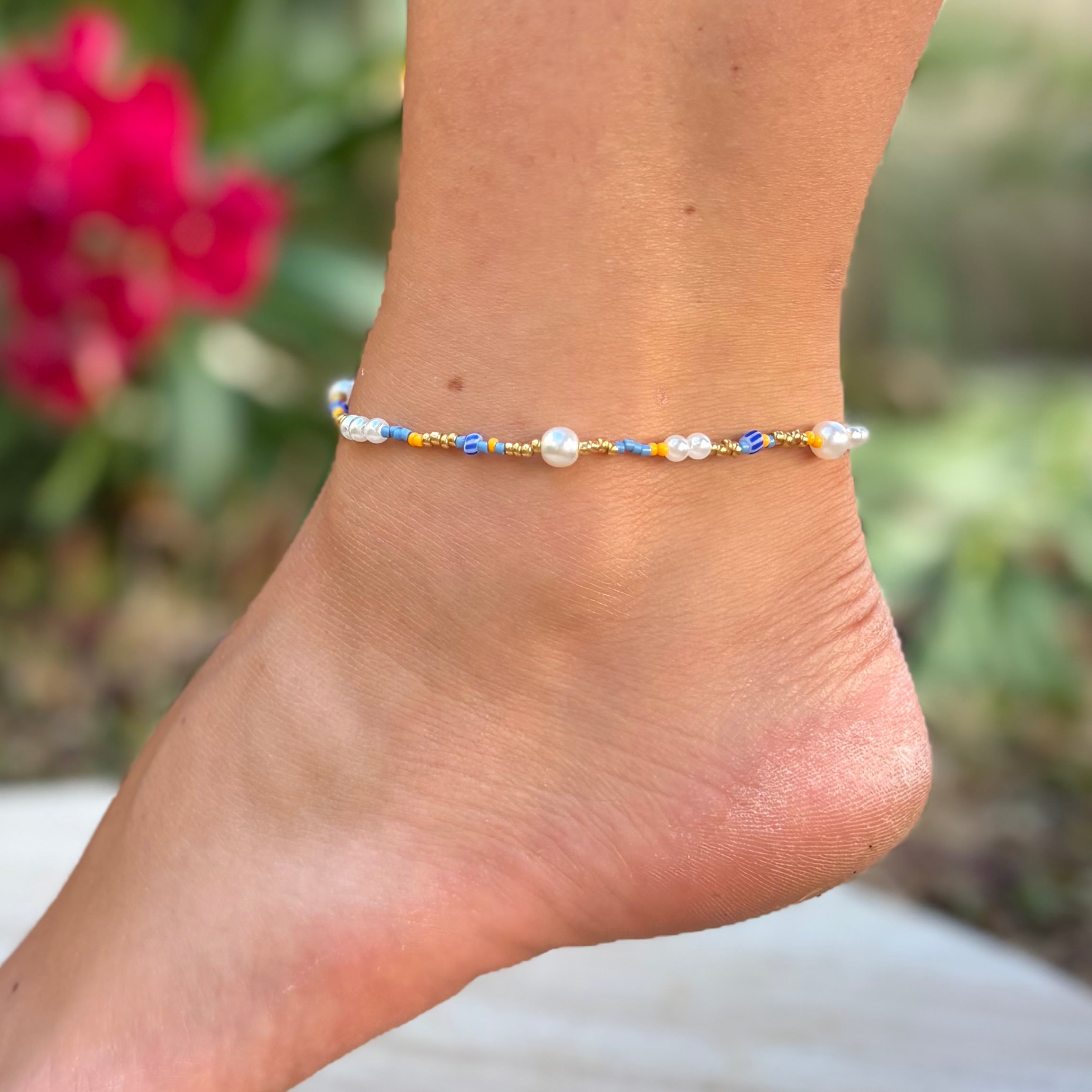 Bracelet de cheville Hortensia