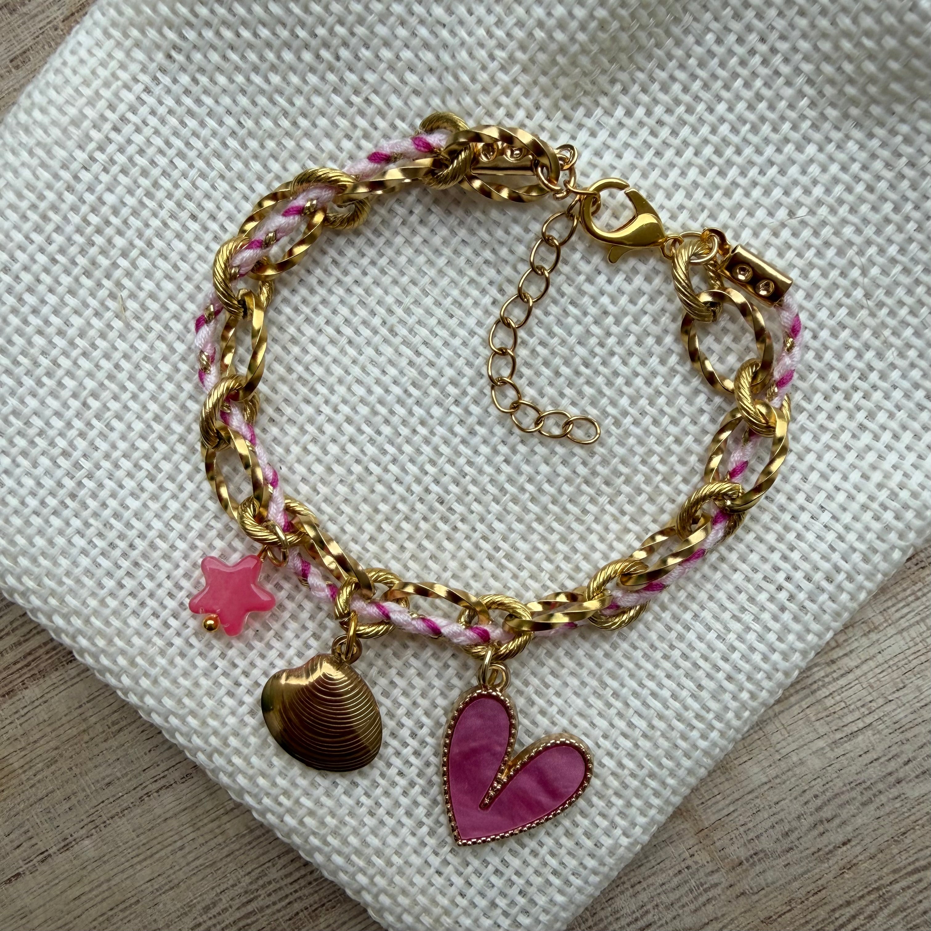 Bracelet Breloque Praiano - Rose