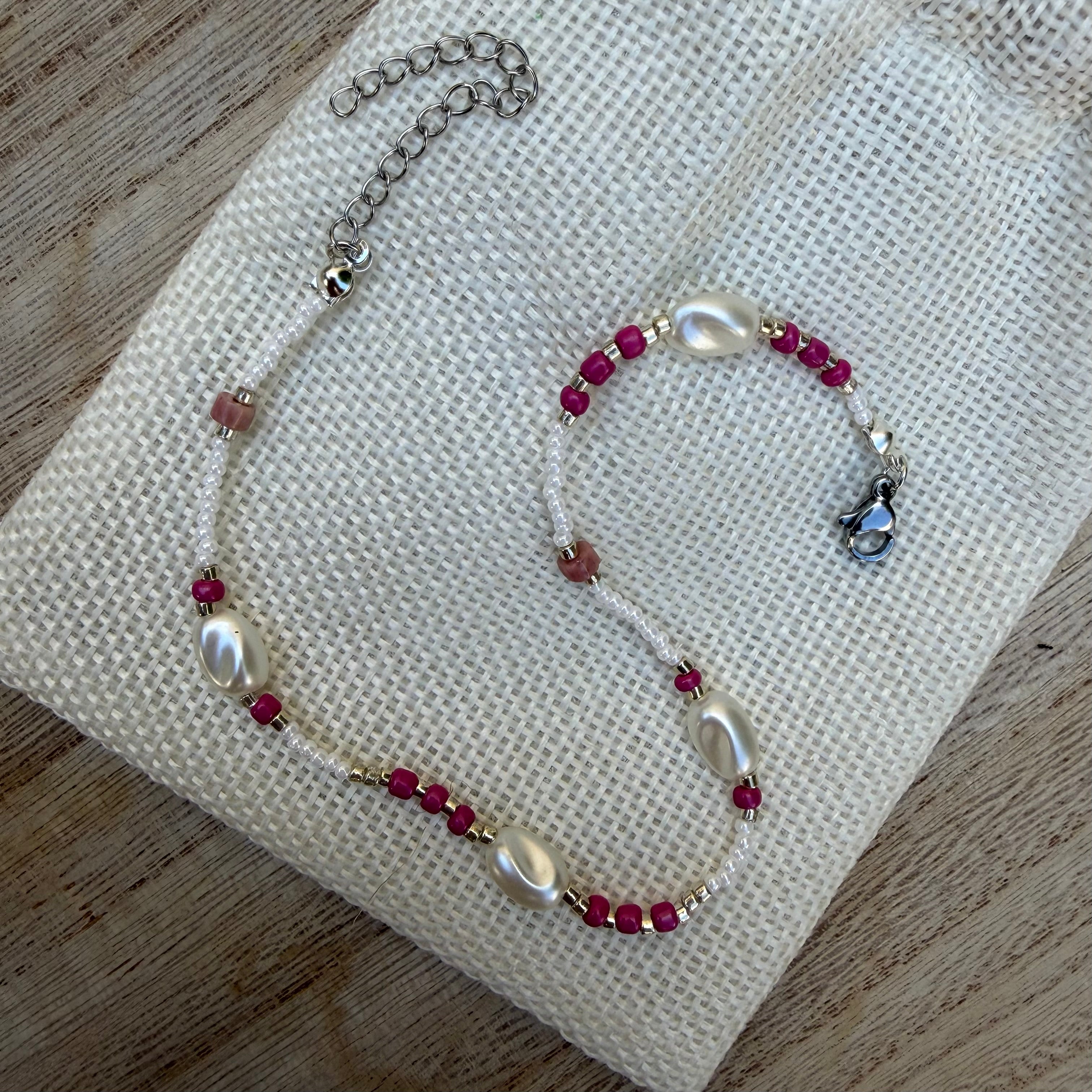 Bracelet de cheville Pivoine
