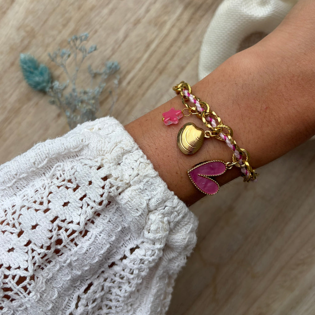 Bracelet Breloque Praiano - Rose