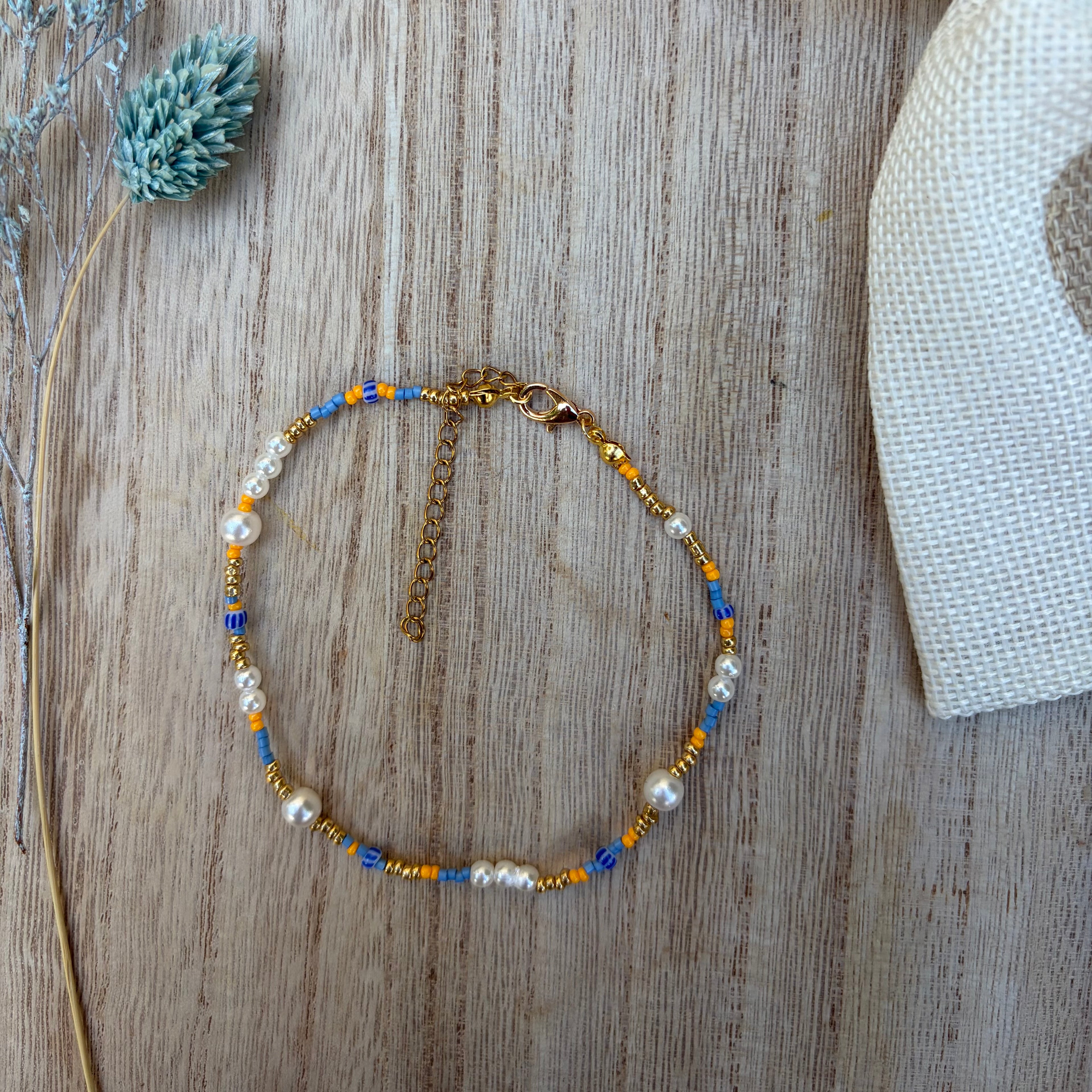 Bracelet de cheville Hortensia
