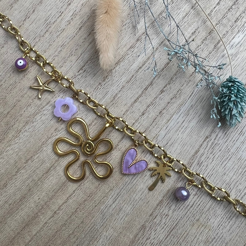 Collier Breloque Suède