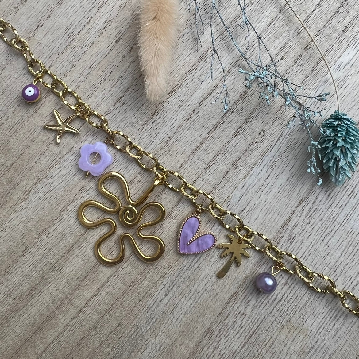 Collier Breloque Suède