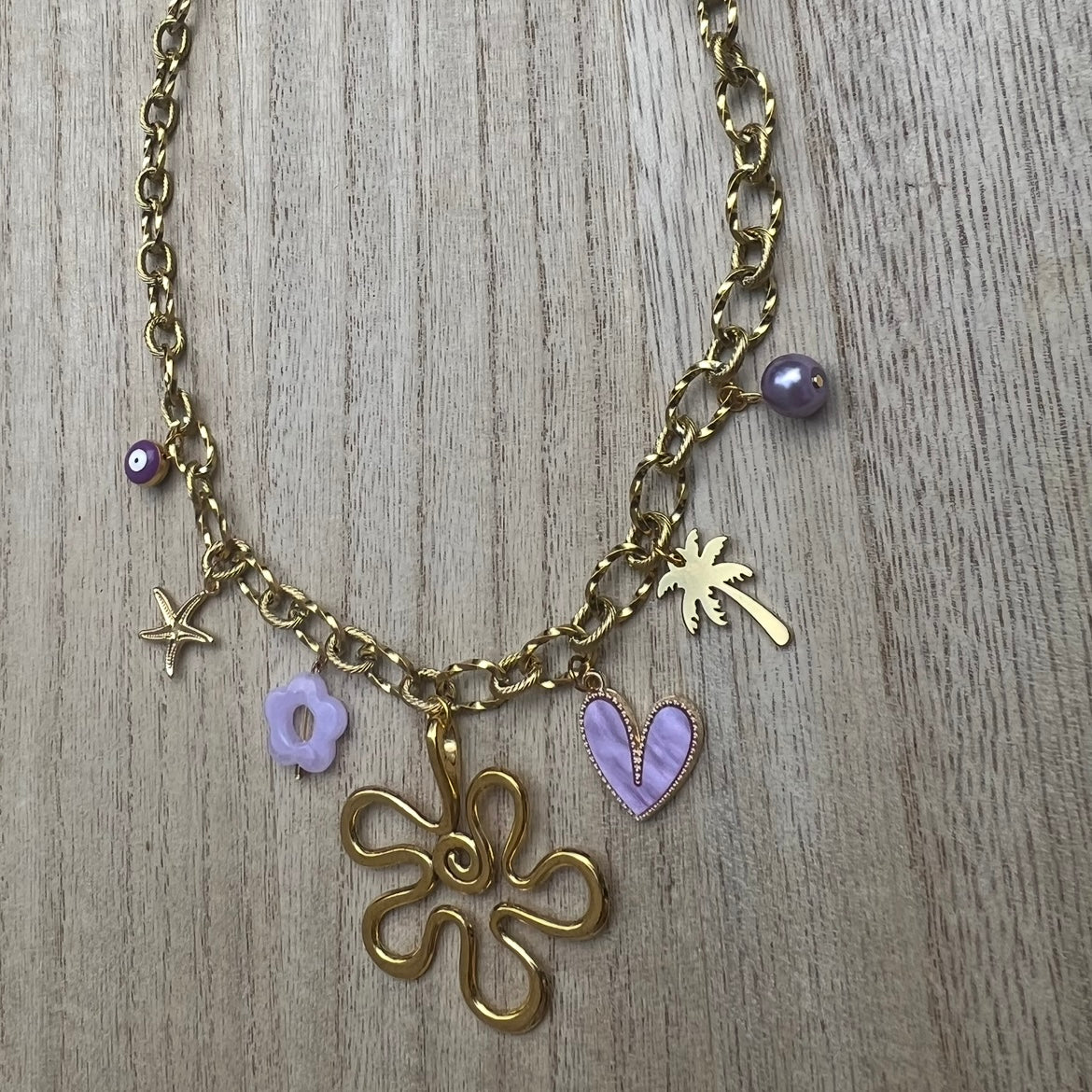 Collier Breloque Suède