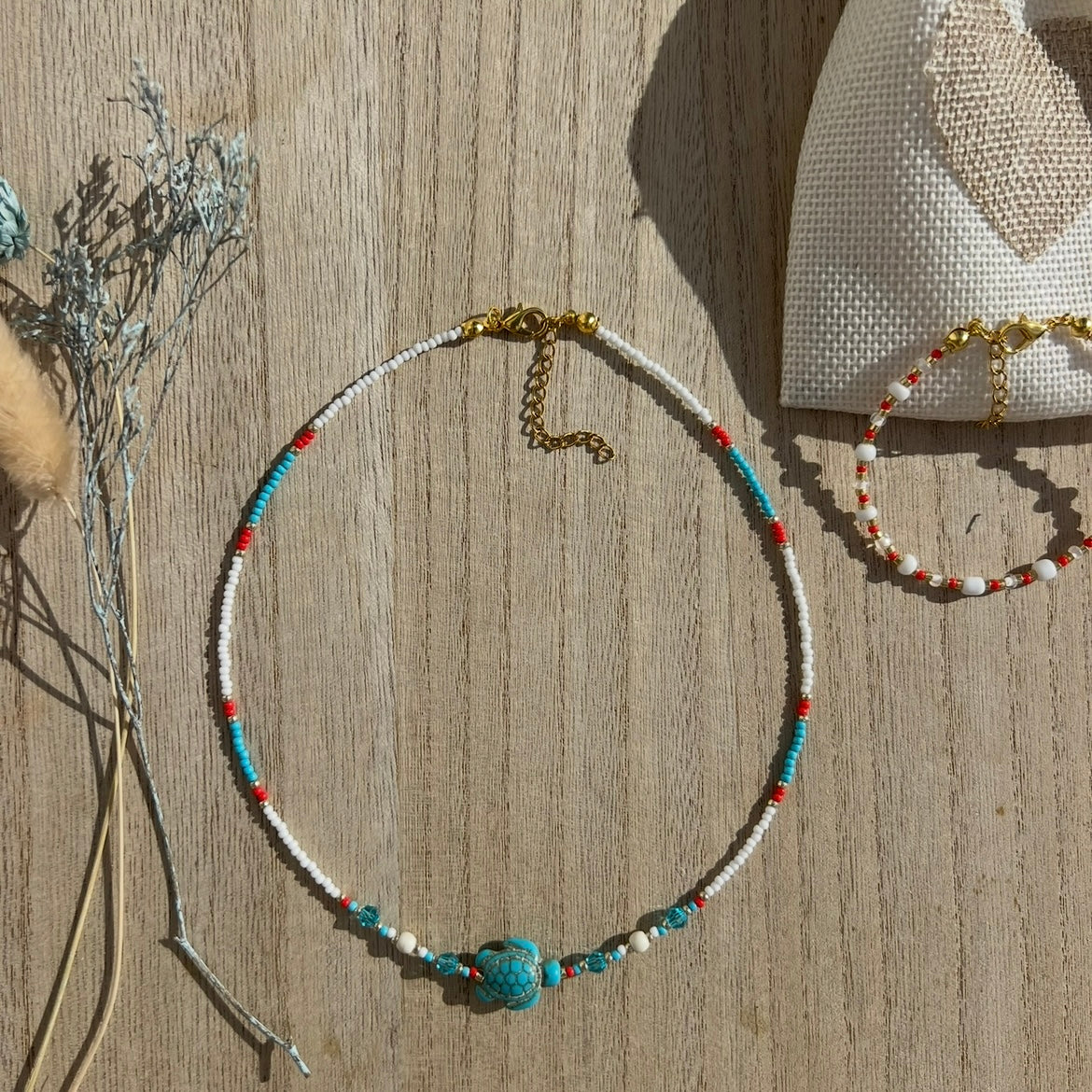 Collier Phuket Bleu