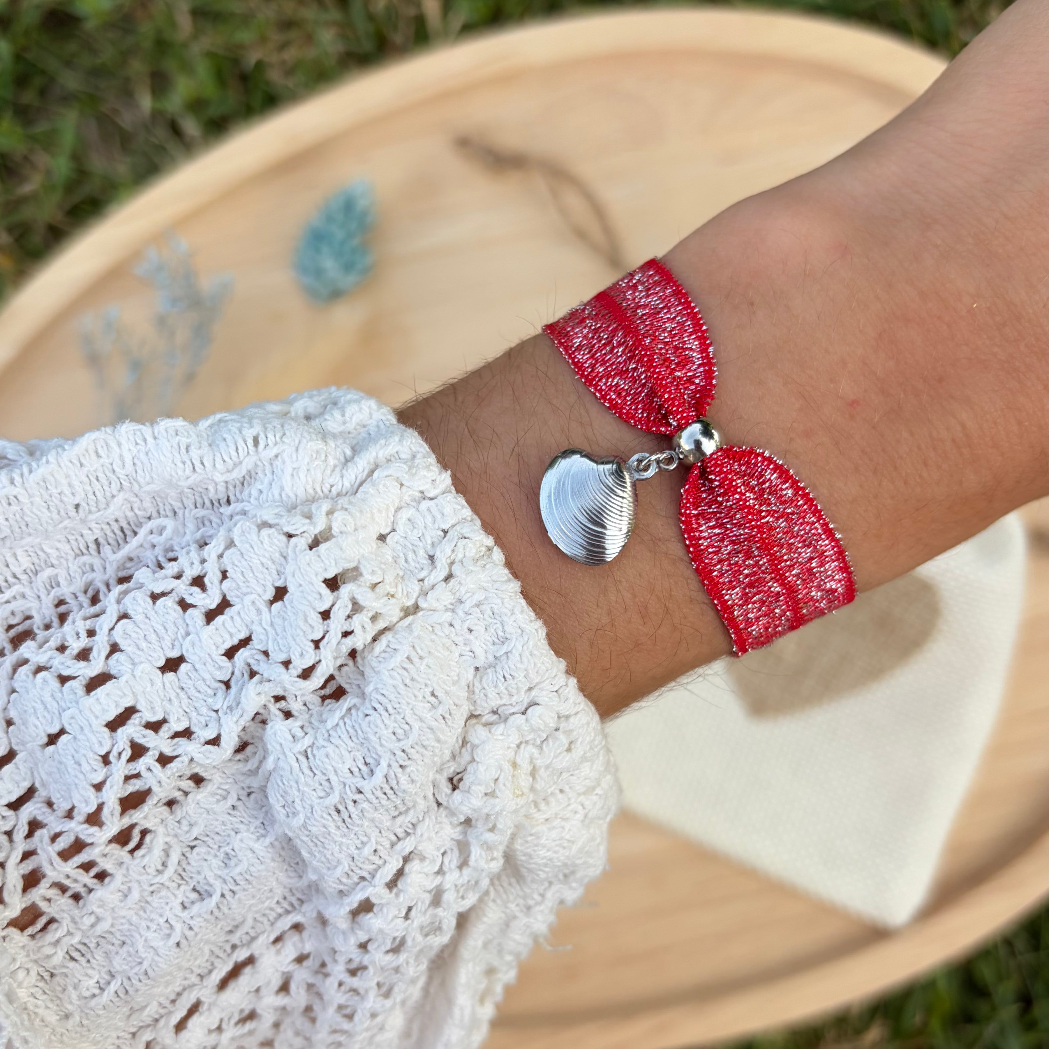 Bracelet Ecume - Rouge