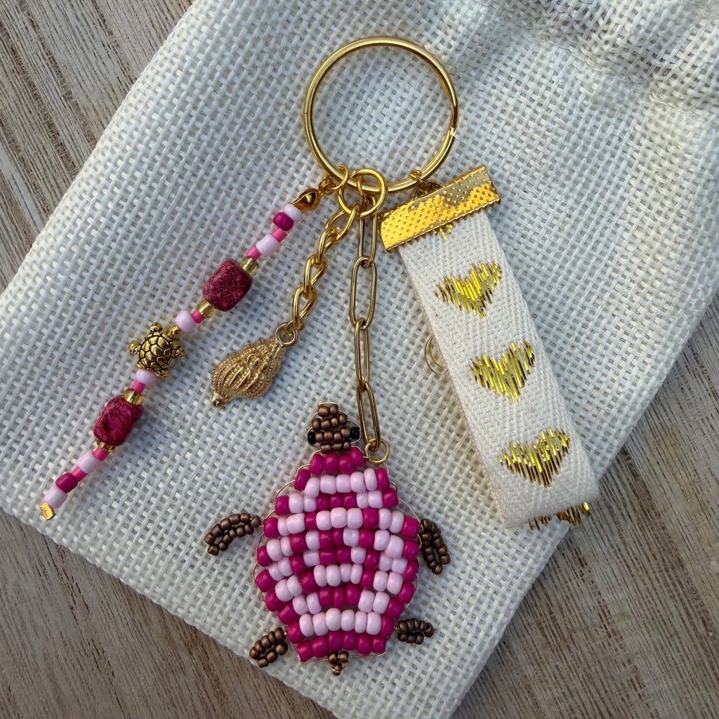 Porte-clé Léonie - Rose